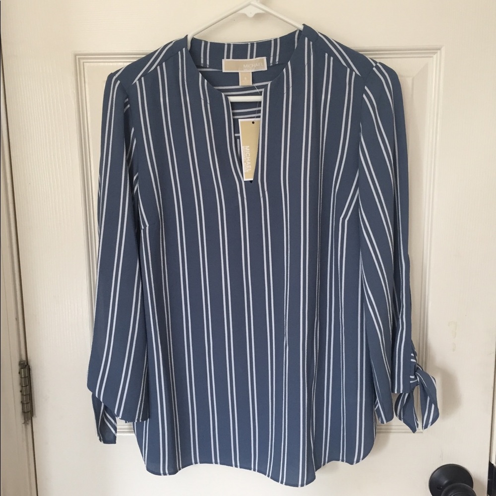Michael Kors Blue Dress Top